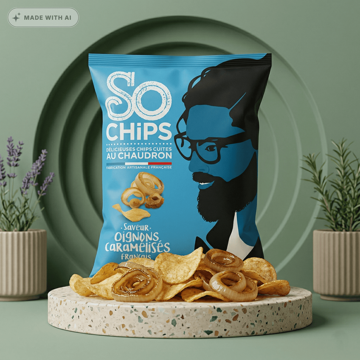 Kartoffelchips mit karamellisierten Zwiebeln - SO CHIPS - Delikatess Express