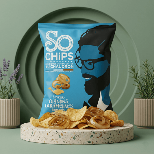 Kartoffelchips mit karamellisierten Zwiebeln - SO CHIPS - Delikatess Express