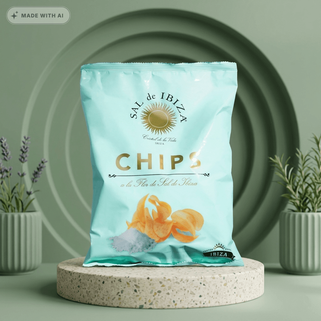 Kartoffelchips mit Sal de Ibiza - Delikatess Express