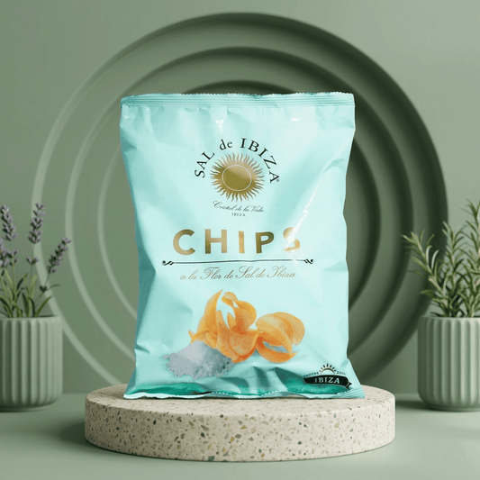Kartoffelchips mit Sal de Ibiza - Delikatess Express