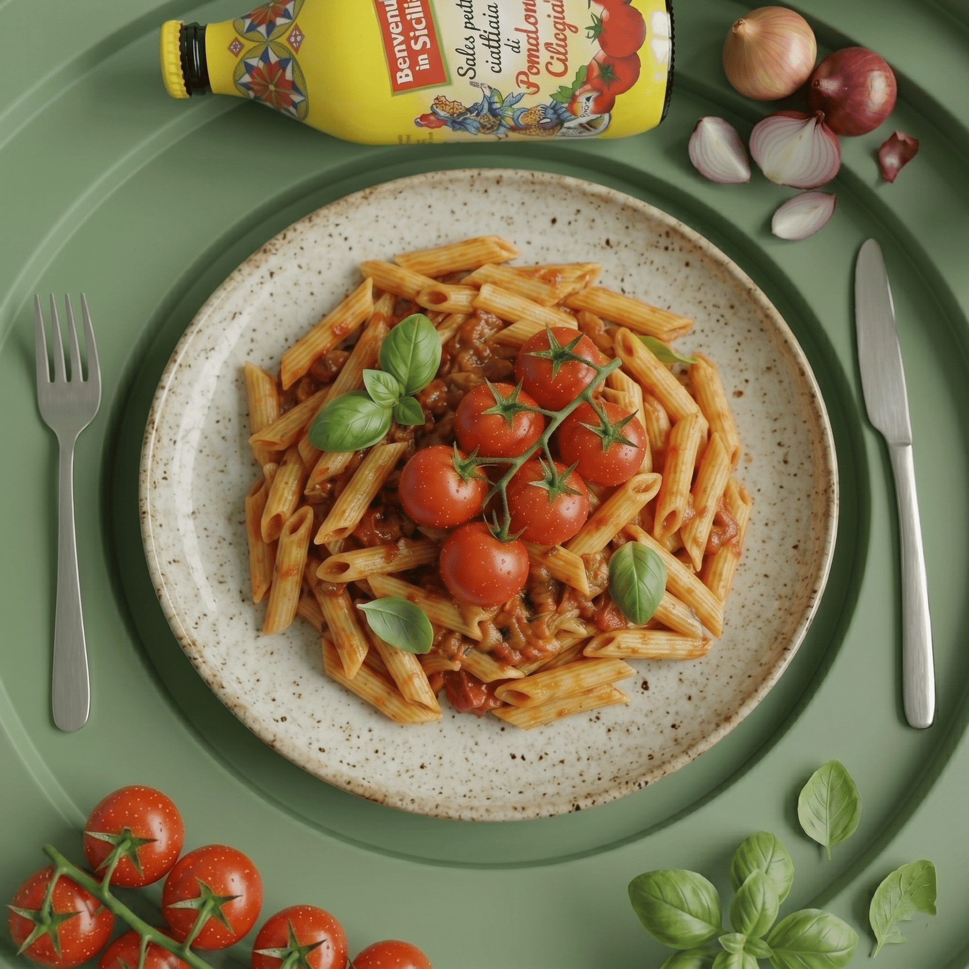Kirschtomatensauce - Nudelsauce aus aromatischen Kirschtomaten - Delikatess Express