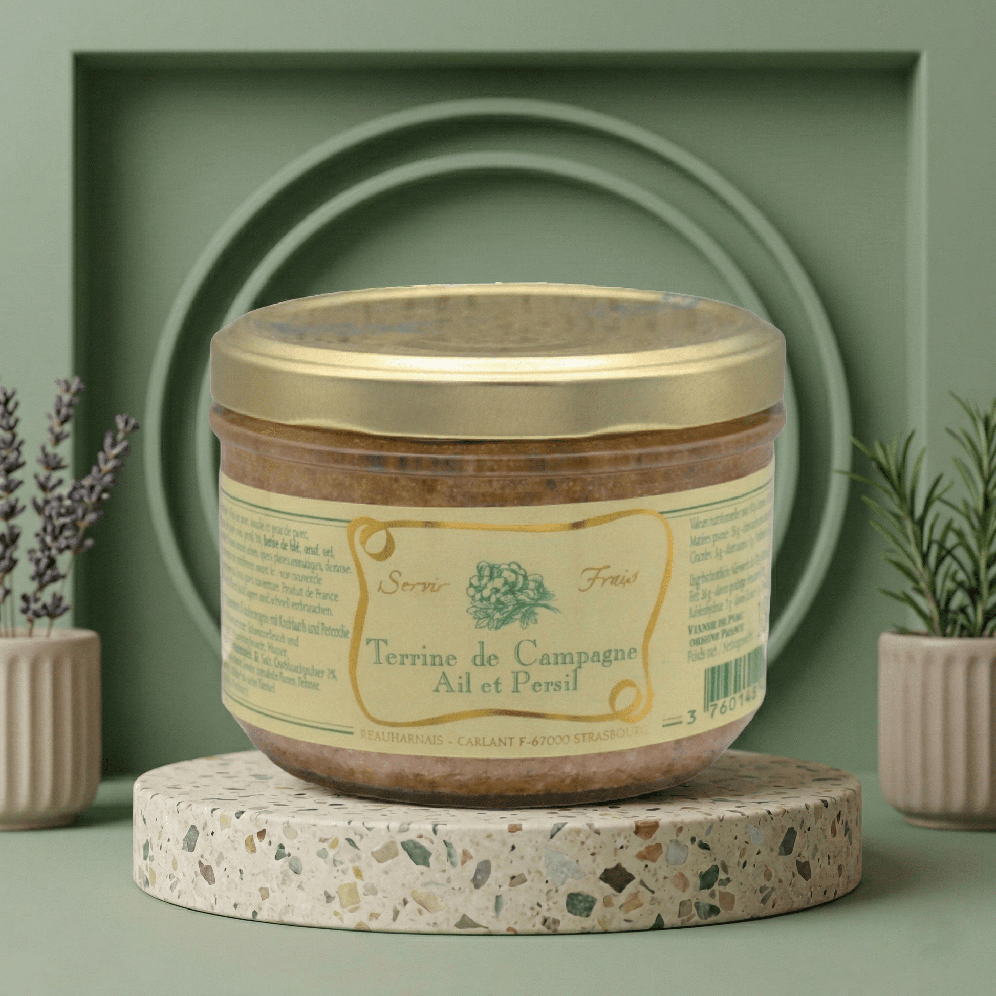 Landterrine mit Knoblauch und Petersilie LAREDY - Delikatess Express