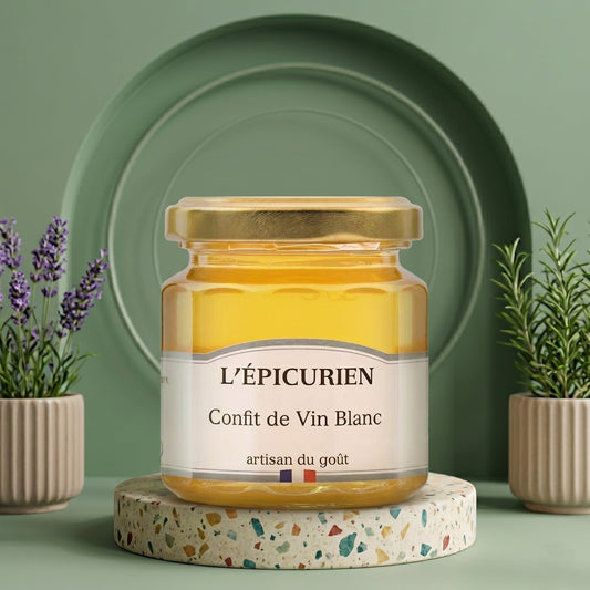 L'ÉPICURIEN Weißwein-Confit – Französisches Premium-Weingelee - Delikatess Express