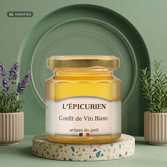 L'ÉPICURIEN Weißwein-Confit – Französisches Premium-Weingelee - Delikatess Express