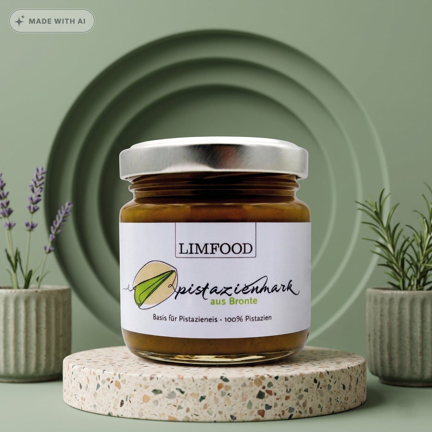 LIMFOOD 100% reines Pistazienmark aus Bronte – Premium Pistazienpaste - Delikatess Express