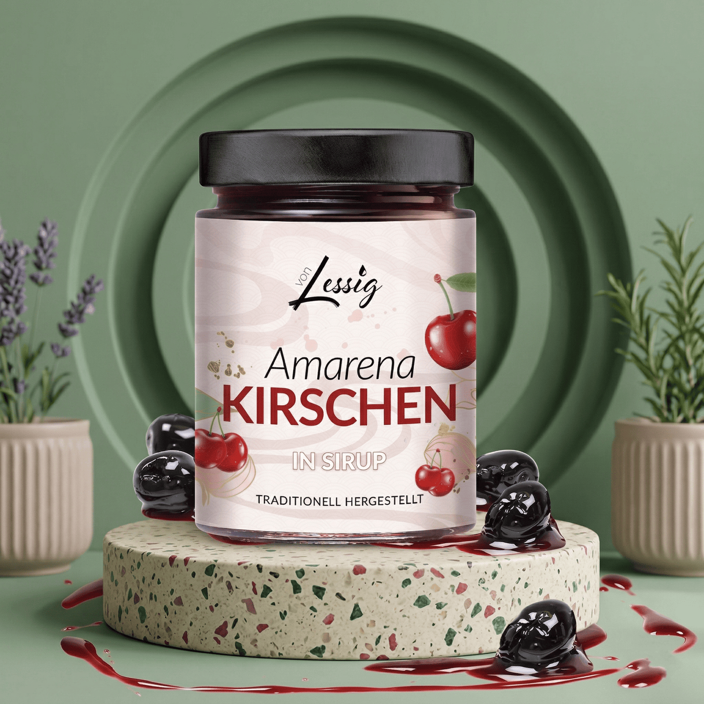 Maraschino Amarena Kirschen LESSIG - Delikatess Express