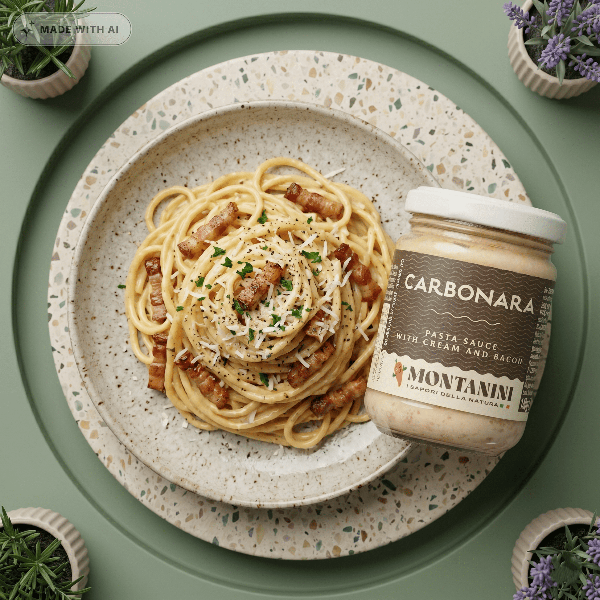 MONTANINI Carbonara Sauce - Die Perfekte Wahl! - Delikatess Express