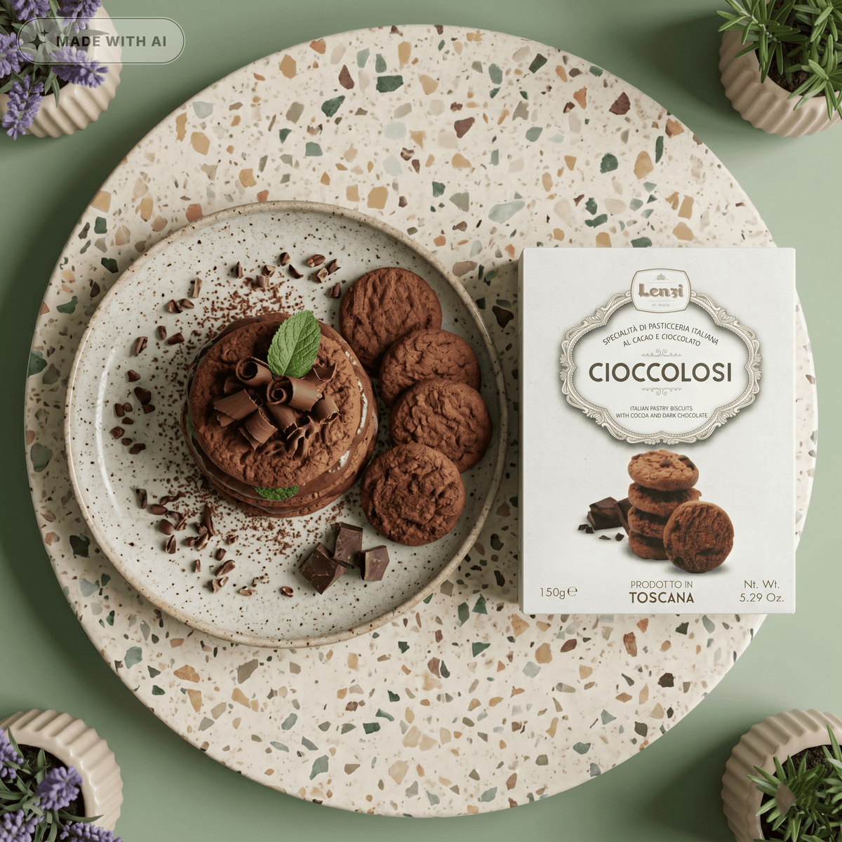 Mürbeteigkekse ,Cioccolosi' - Italienische Mürbeteigplätzchen - Delikatess Express