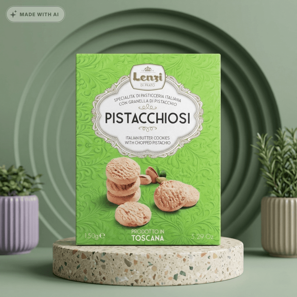 Mürbeteigkekse ,Pistacchio' - italienische Kekse - Delikatess Express