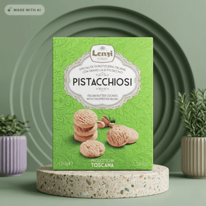 Mürbeteigkekse ,Pistacchio' - italienische Kekse - Delikatess Express