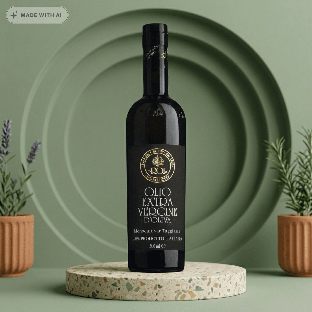 Natives Olivenöl extra Monocultivar Taggiasca - OLIO ROI - Delikatess Express