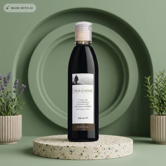 Original italienische Balsamicocreme mit Trüffeln – Crema di Aceto Balsamico di Modena IGP - Delikatess Express
