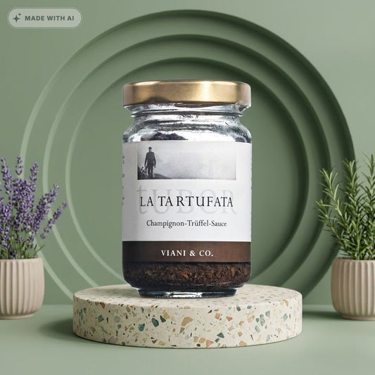 Original italienische Tartufata – Premium Trüffelsauce mit Sommertrüffel (5%) - Delikatess Express