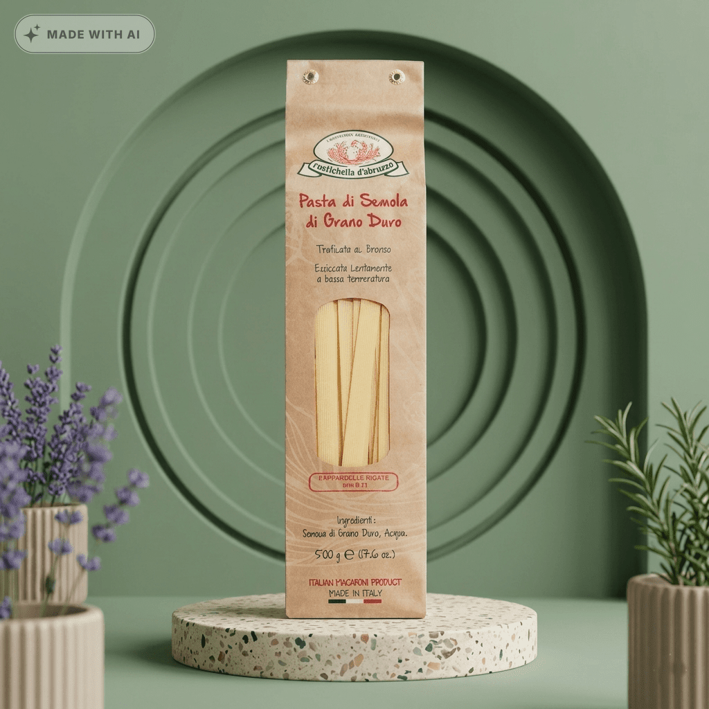 Pappardelle rigate sehr breite Bandnudeln von Rustichella - Delikatess Express