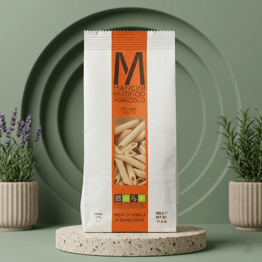 Penne Lisce Nudeln Hartweizenpasta von Pasta Mancini - Delikatess Express