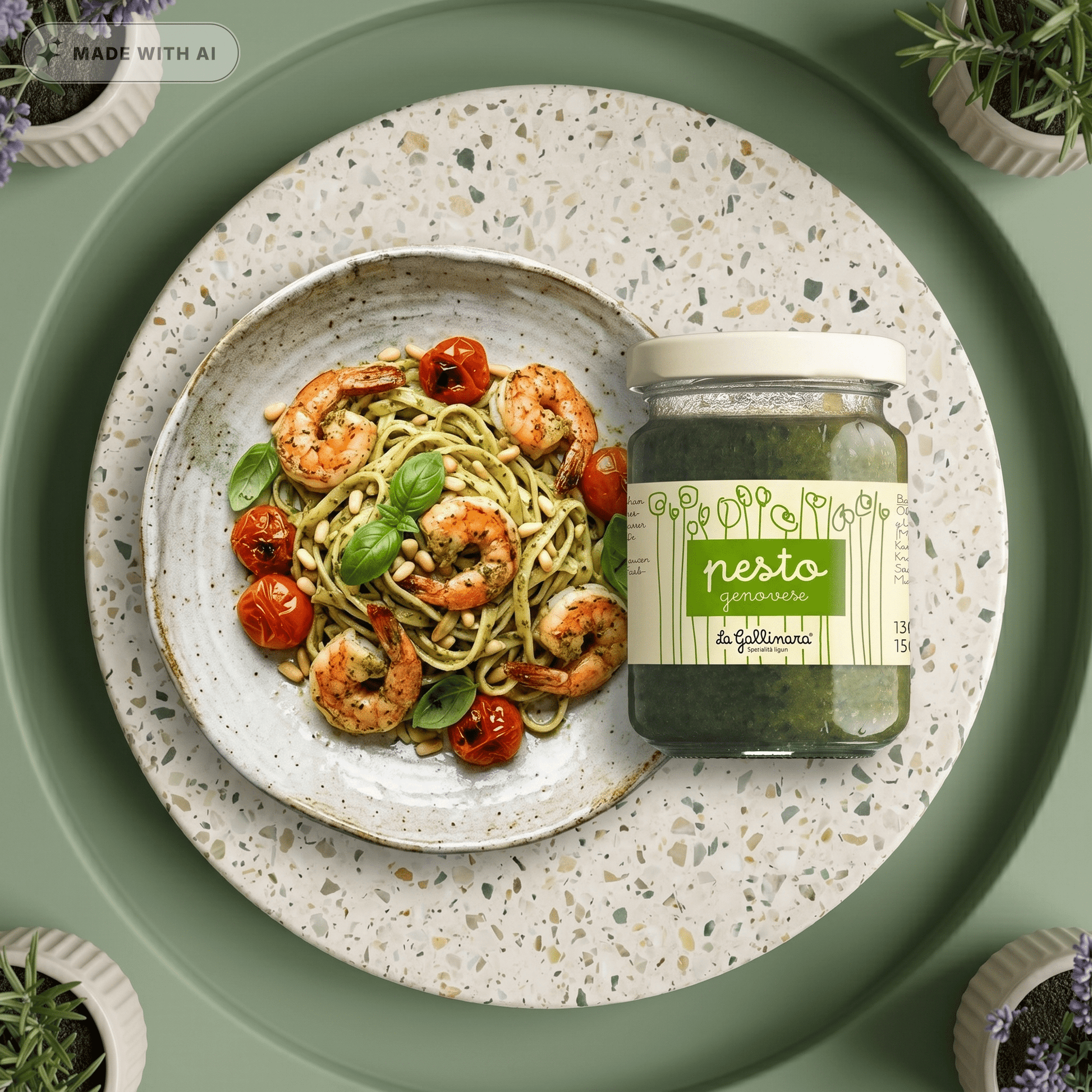 Pesto Genovese - Basilikumpesto nach Genueser Art - Delikatess Express