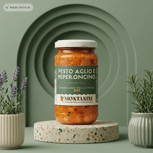 Pesto - Knoblauch & scharfe Paprika von MONTANINI - Delikatess Express