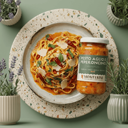 Pesto - Knoblauch & scharfe Paprika von MONTANINI - Delikatess Express