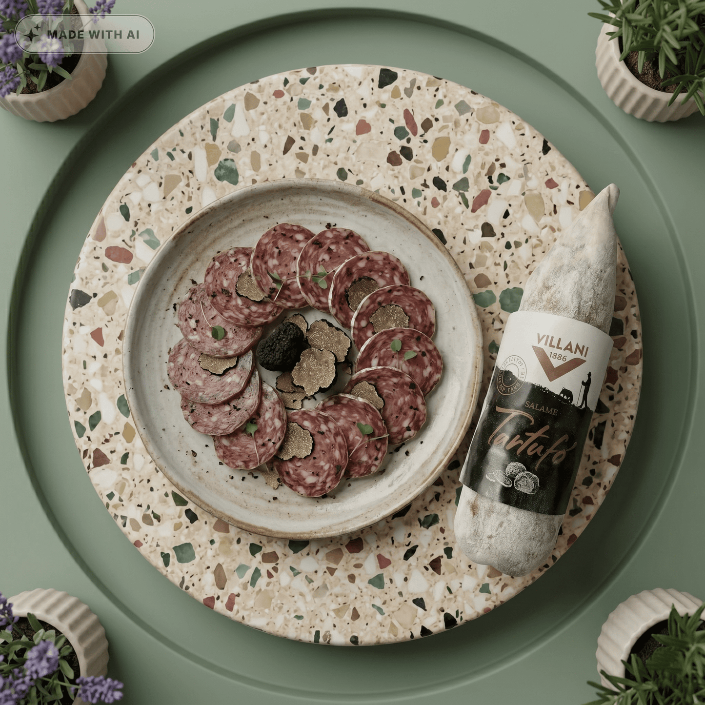 Premium Trüffel Salami von VILLANI - Delikatess Express
