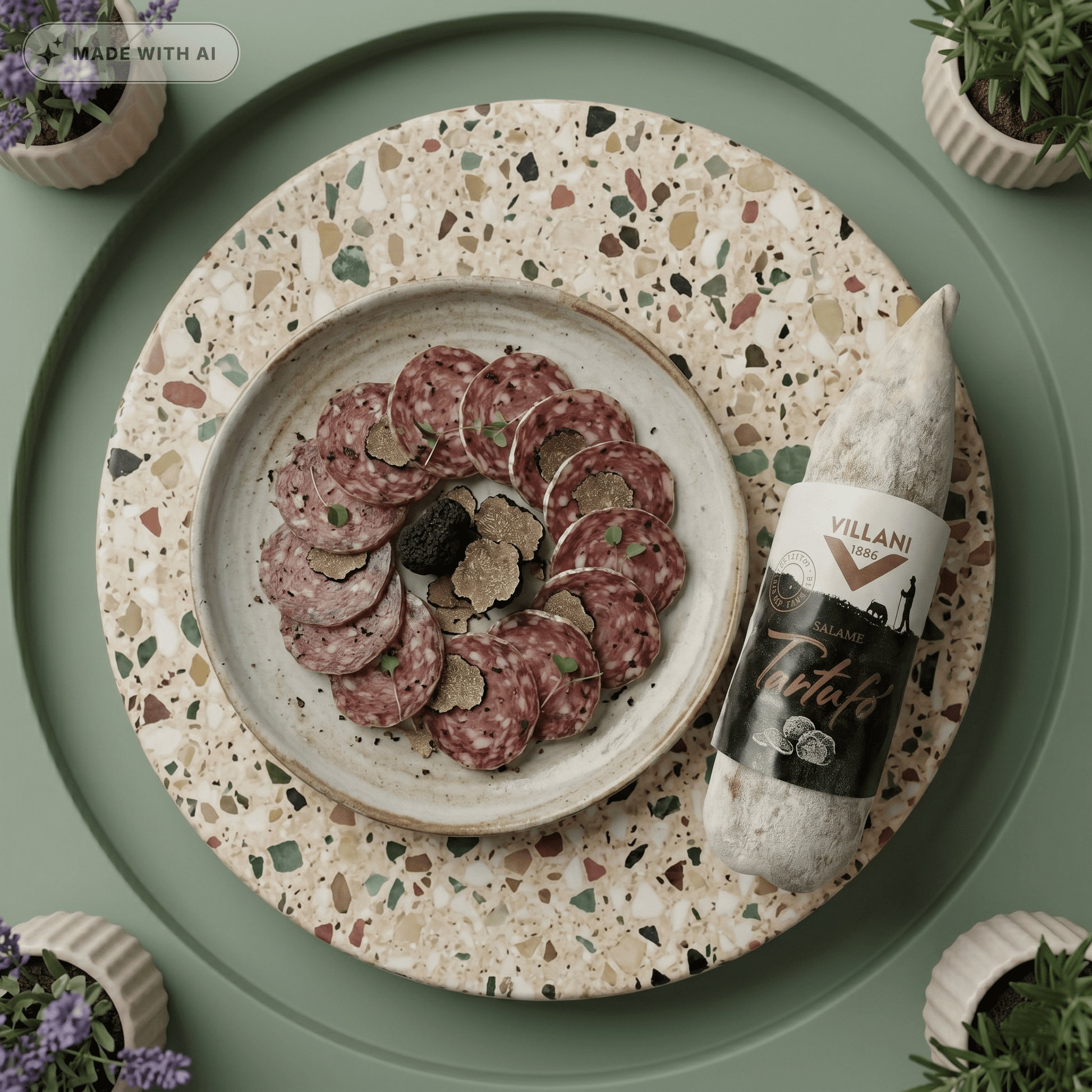 Premium Trüffel Salami von VILLANI - Delikatess Express
