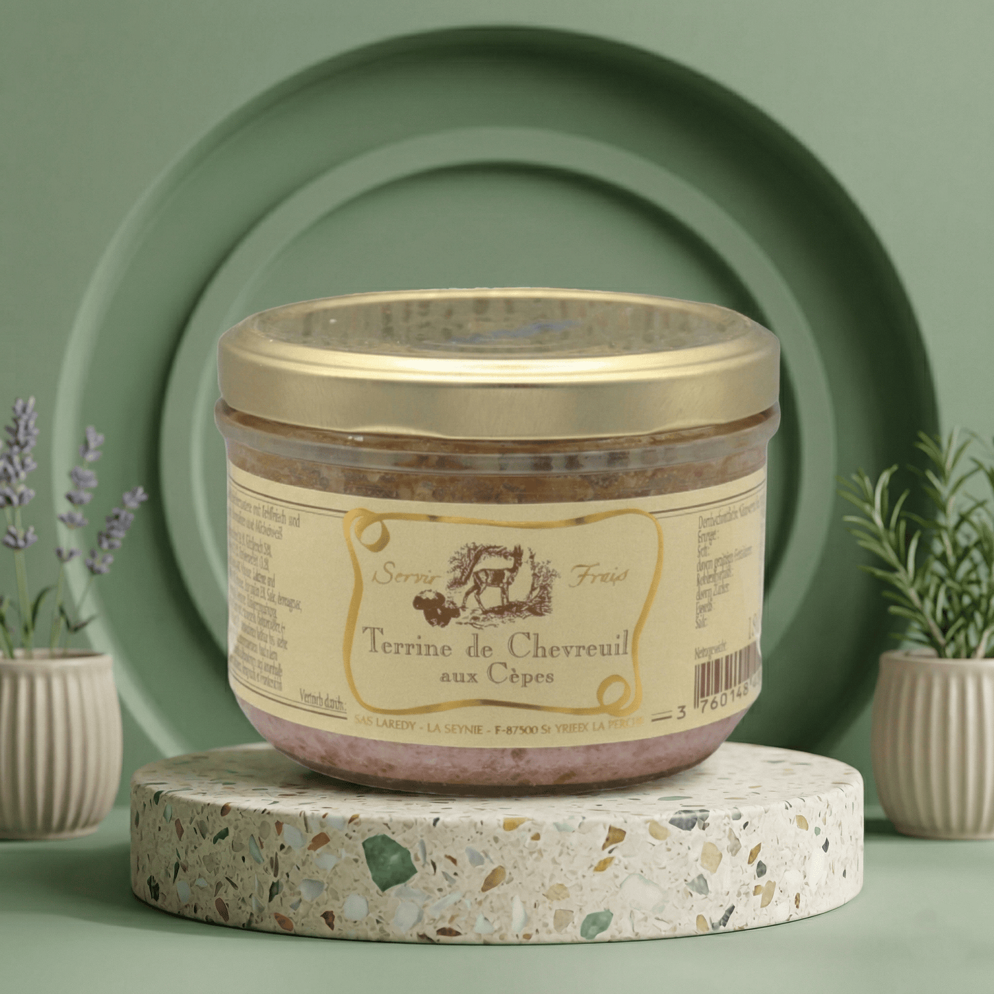 Rehterrine mit Steinpilzen LAREDY - Delikatess Express