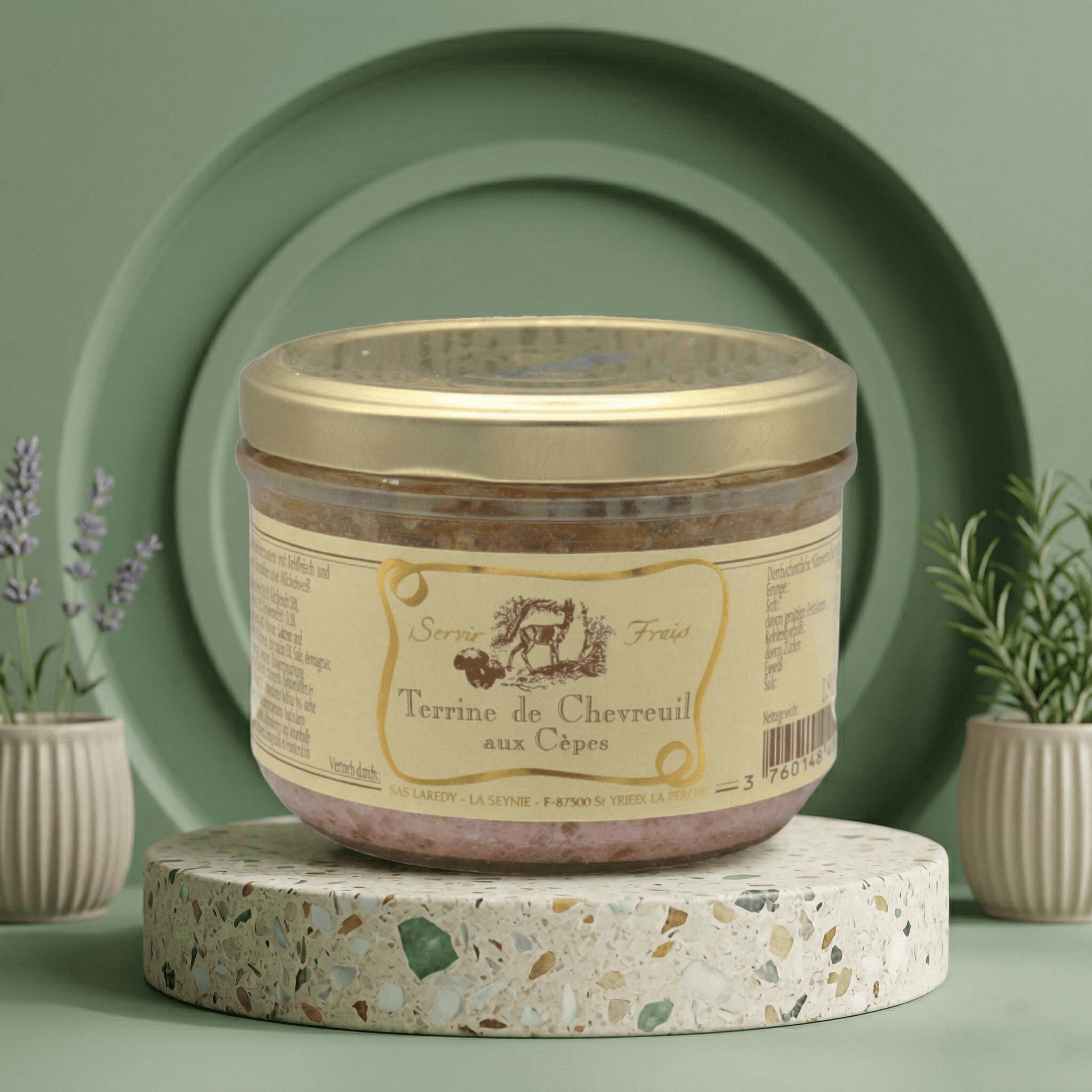 Rehterrine mit Steinpilzen LAREDY - Delikatess Express