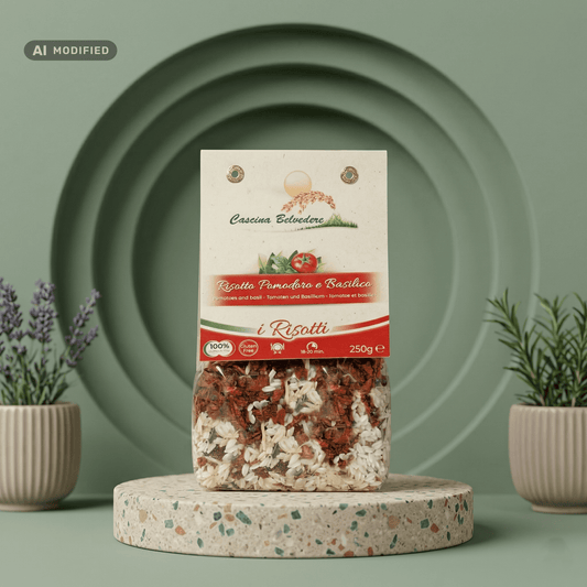 Risotto - Tomaten & Basilikum - CASCINA BELVEDERE - Delikatess Express