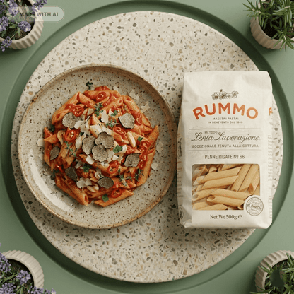 Rummo Penne Rigate N°66 – Italienische Pasta Lenta Lavorazione - Delikatess Express