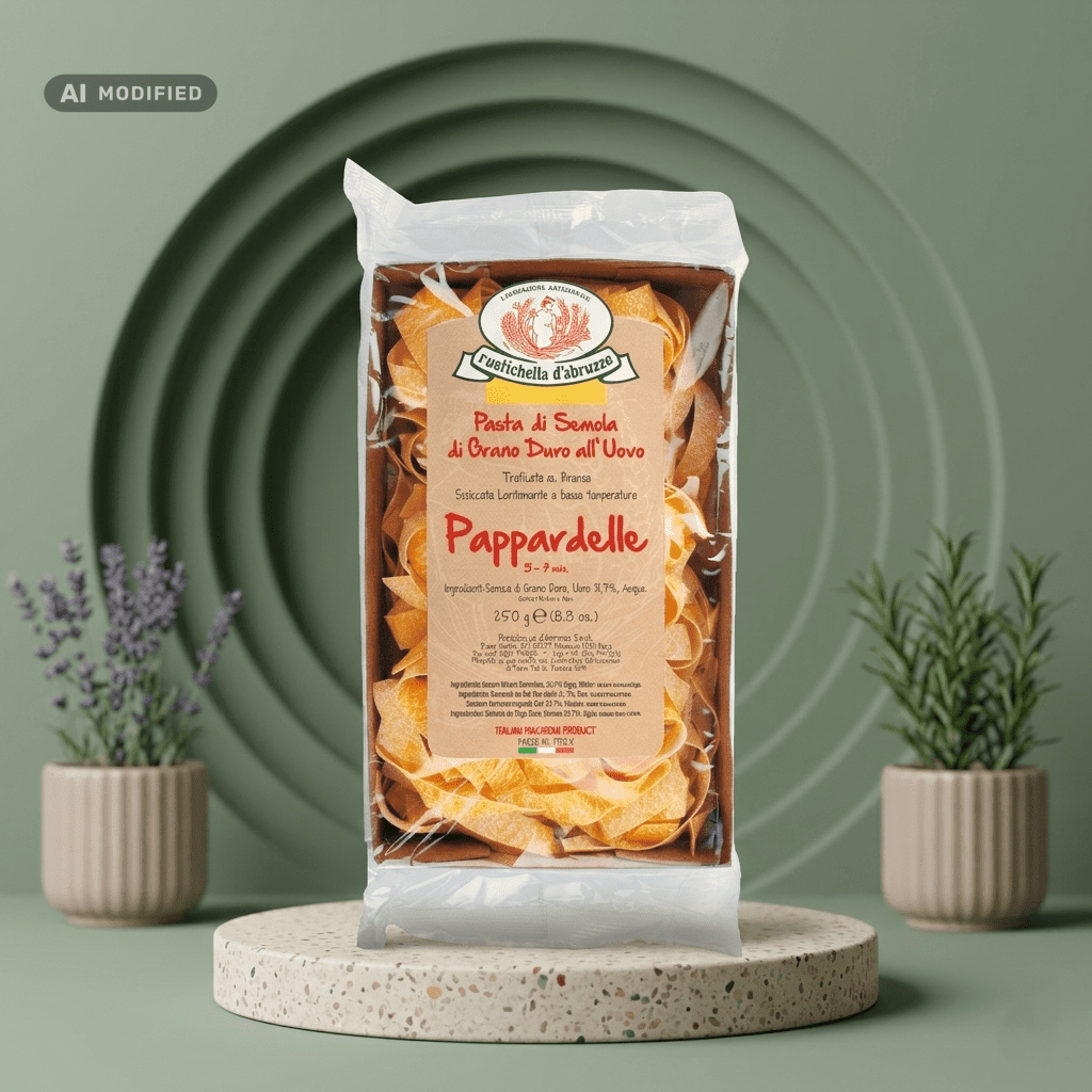 RUSTICHELLA Pappardelle - Handgemachte italienische Eierbandnudeln - Delikatess Express