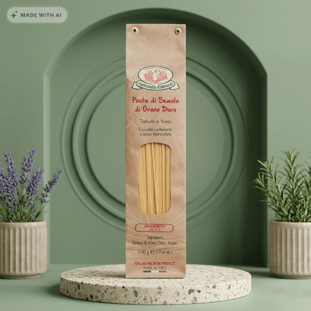 Rustichella Spaghetti – Authentische italienische Hartweizenpasta aus den Abruzzen - Delikatess Express
