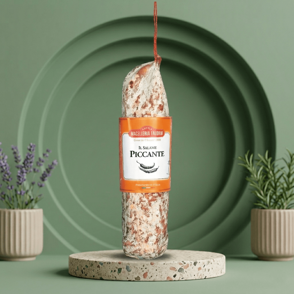 Salami mit Peperoni - Salame piccante FALORNI - Delikatess Express