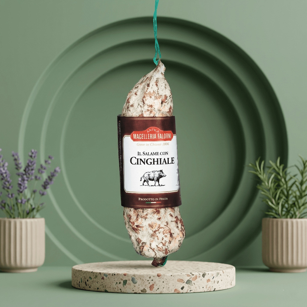 Salami mit Wildschweinfleisch - Salame con cinghiale FALORNI - Delikatess Express