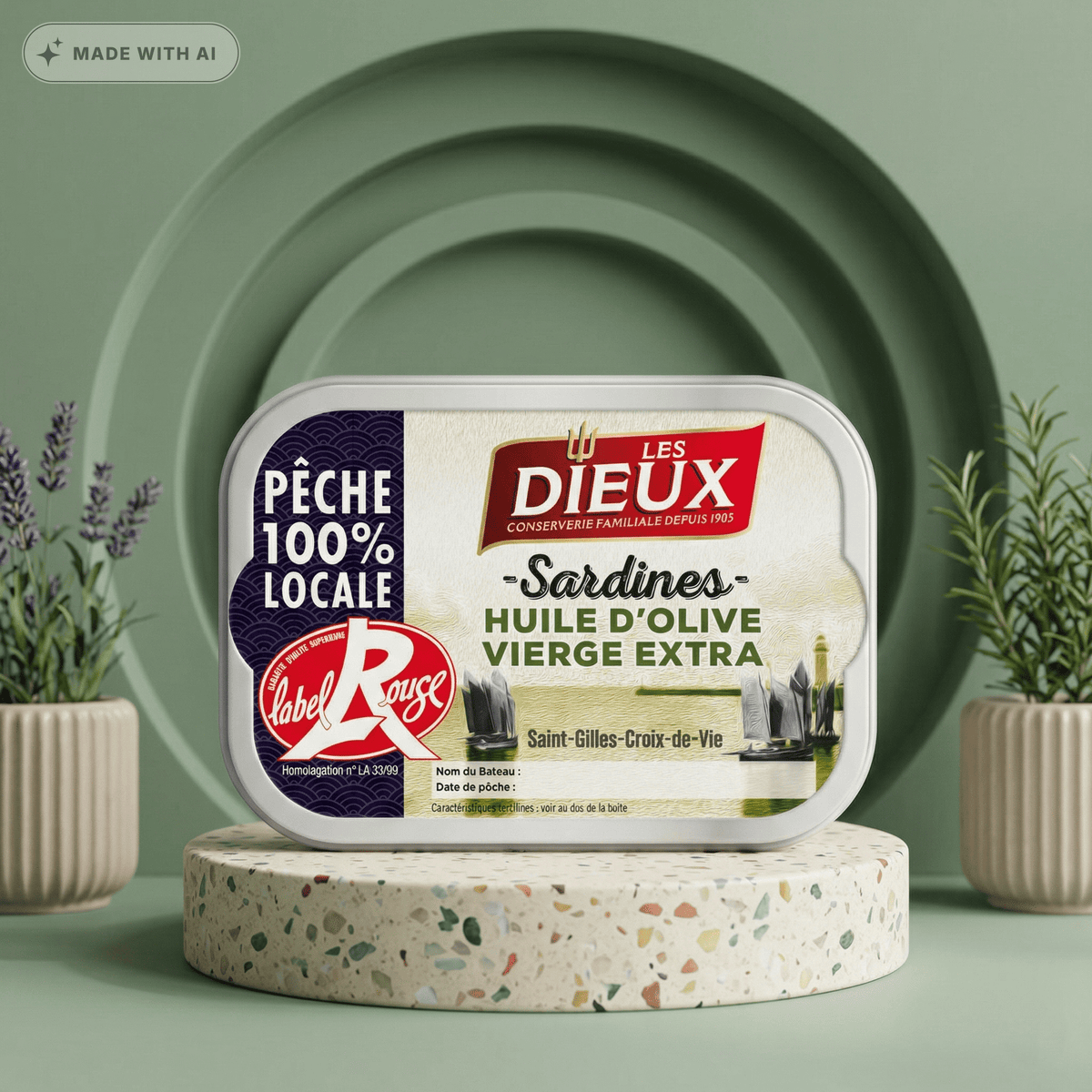 Sardinen in Olivenöl Extra Label Rouge - LE TRÉSOR DES DIEUX - Delikatess Express