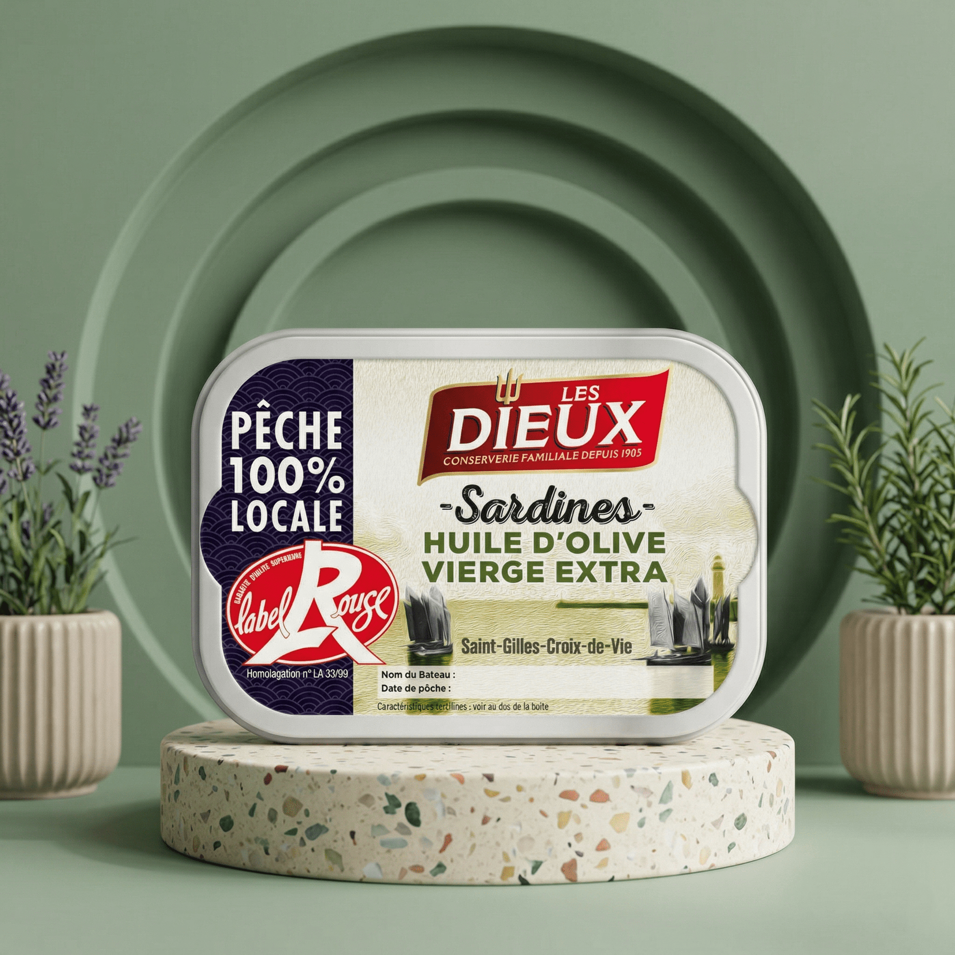 Sardinen in Olivenöl Extra Label Rouge - LE TRÉSOR DES DIEUX - Delikatess Express