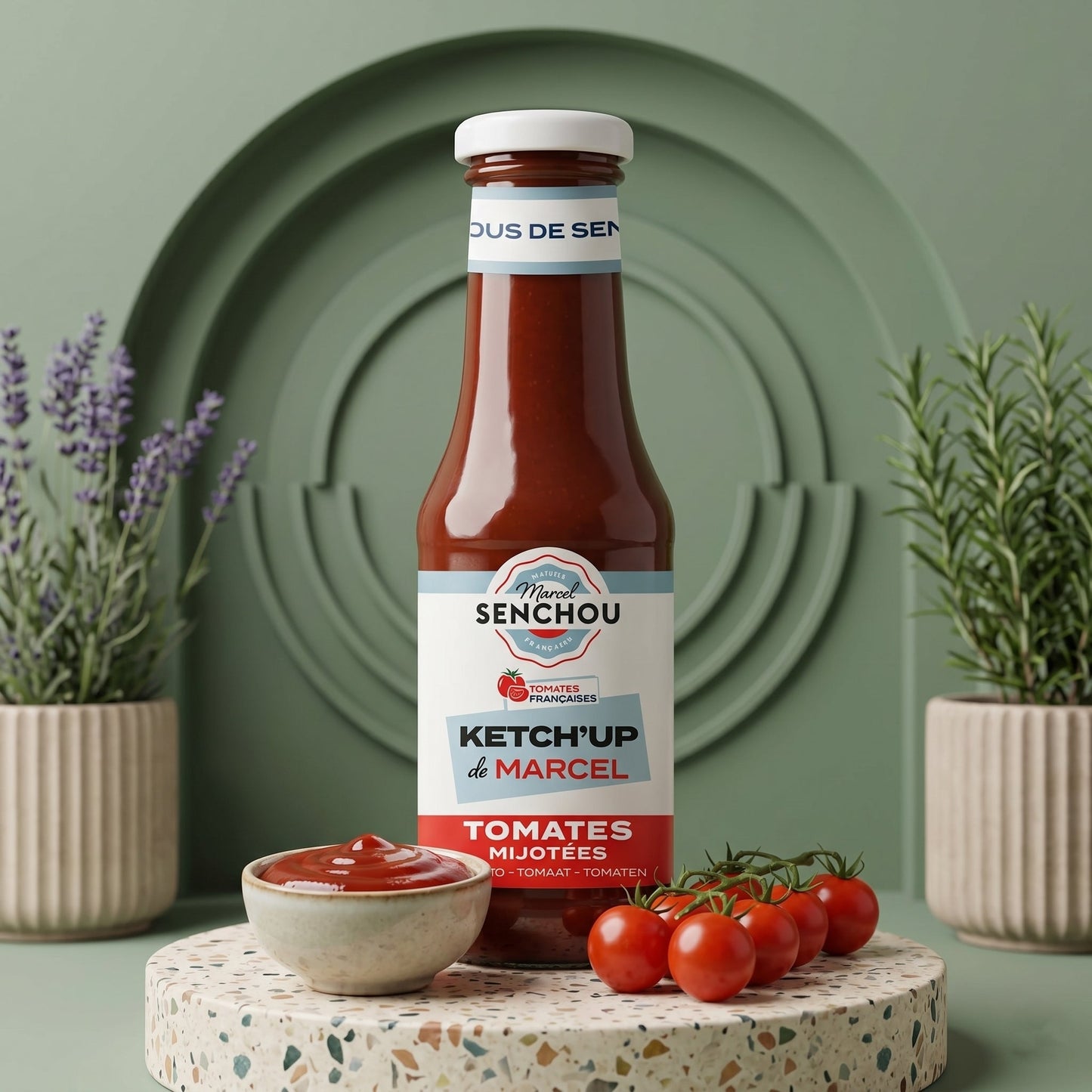Senchou Tomatenketchup (360g) – Fruchtiger Premium-Ketchup aus Frankreich - Delikatess Express