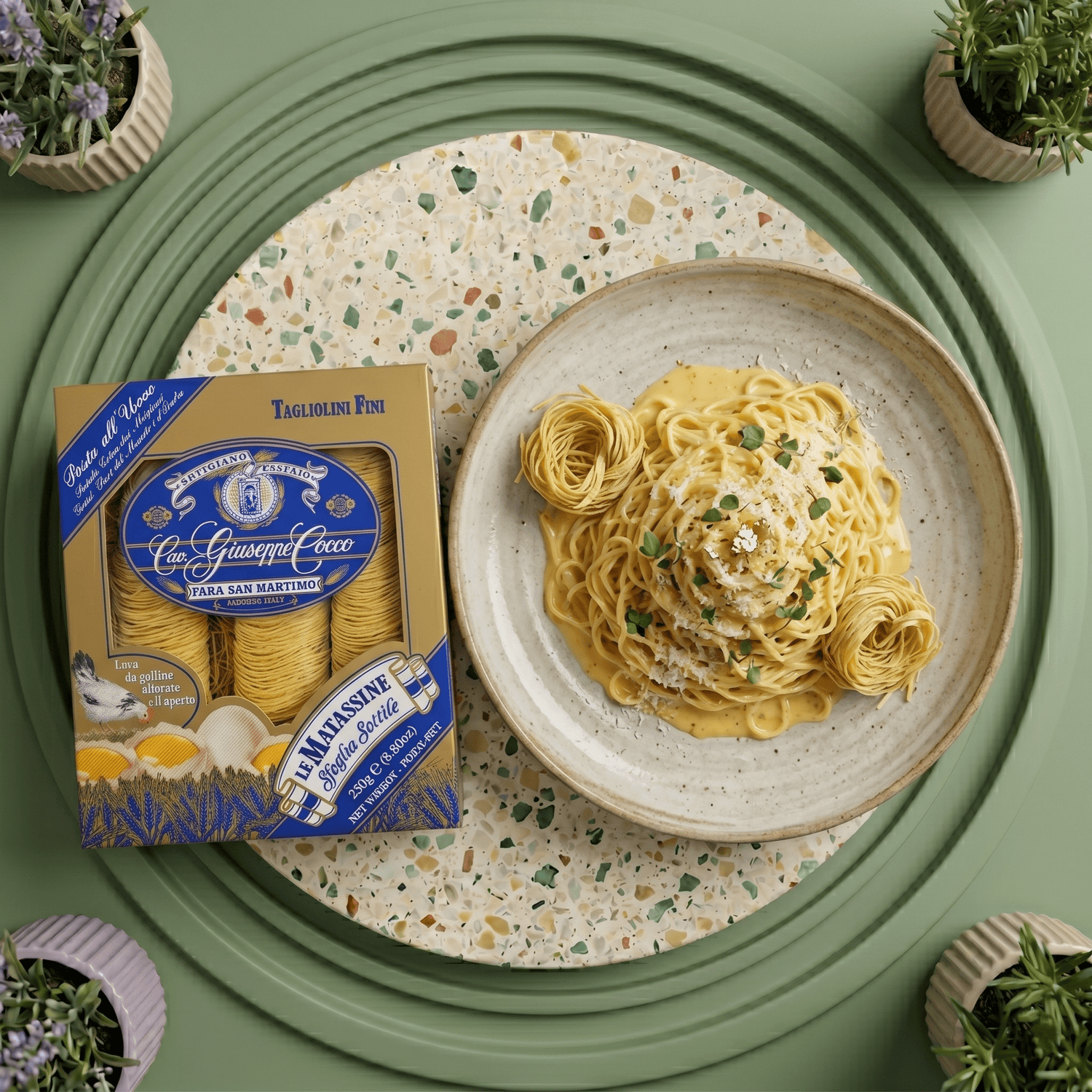 Tagliolini Fini Nr 10 von GIUSEPPE COCCO - Höchste Qualität - Delikatess Express