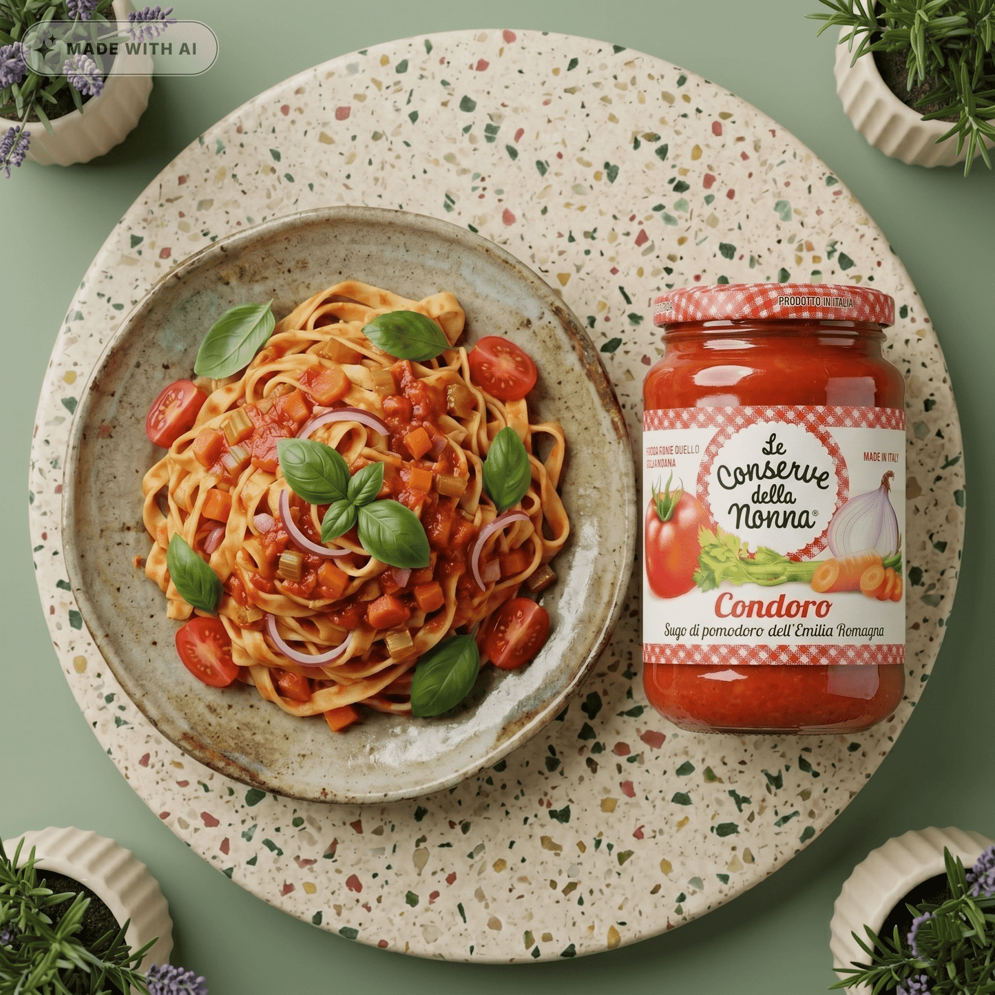 Tomatensauce mit gegrilltem Gemüse - Delikatess Express