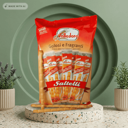 Valledoro Saltelli Ristorante Grissini - Knusprige Salzstangen für Feinschmecker - Delikatess Express
