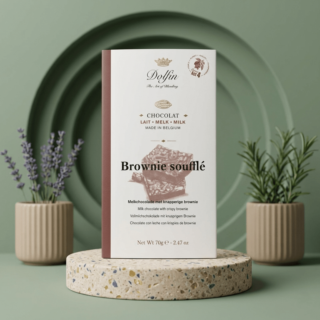 Vollmilchschokolade mit Crispy Brownie DOLFIN - Delikatess Express