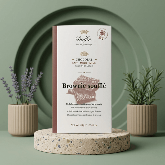 Vollmilchschokolade mit Crispy Brownie DOLFIN - Delikatess Express