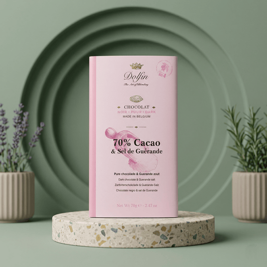 Zartbitterschokolade mit Fleur de Sel DOLFIN - Delikatess Express
