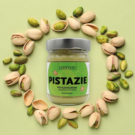 Limfood | Pistaziencreme süß, 45% Pistazienanteil - hergestellt in Bronte (Italien)