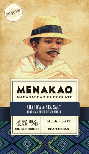 Menakao | Milchschokolade mit Meersalz und Arabica Kaffee 45%