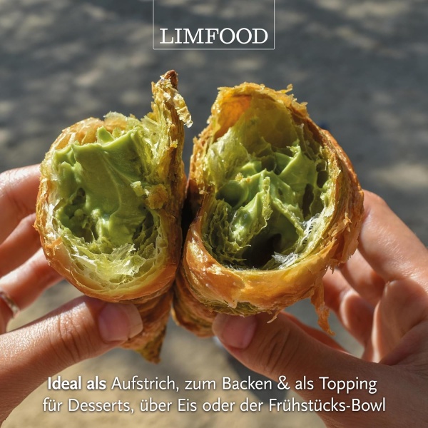 Limfood | Pistaziencreme süß, 45% Pistazienanteil - hergestellt in Bronte (Italien)
