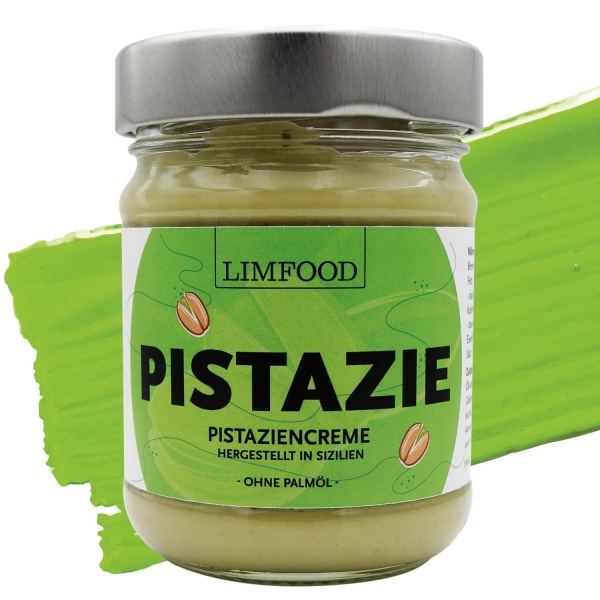 Limfood | Pistaziencreme süß, 45% Pistazienanteil - hergestellt in Bronte (Italien)