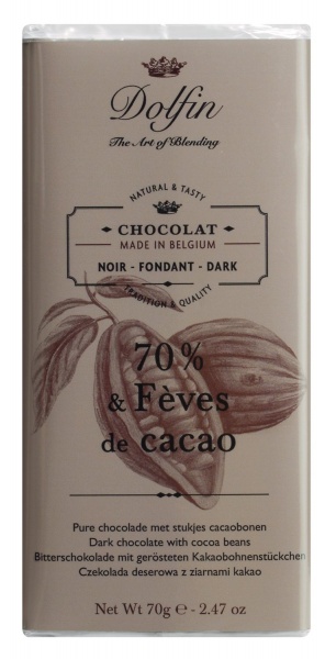 Dolfin | Zartbitterschokolade mit Kakaosplittern
